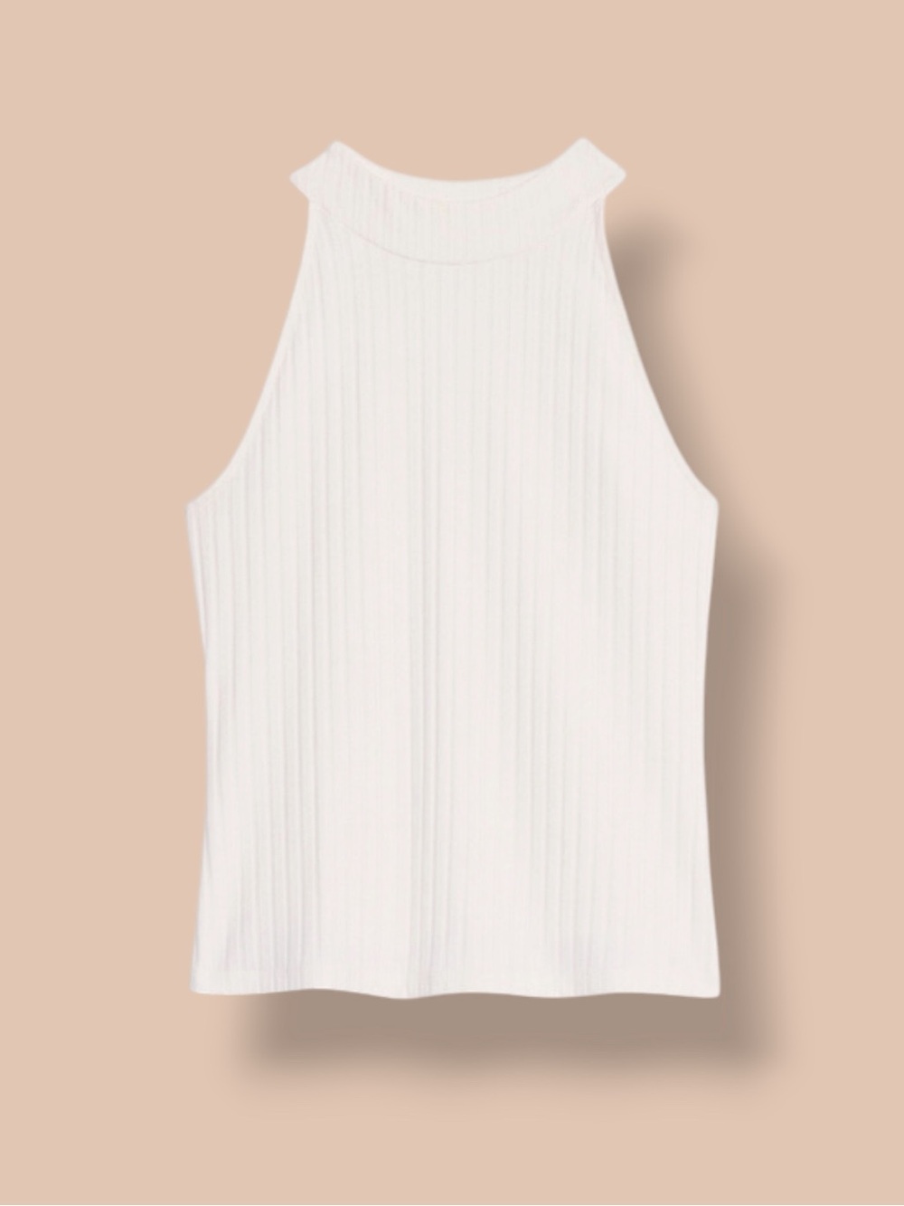 Banana Republic Ribbed Mock Neck Tank Top – Ivory/Cream – NWT – Size Medium